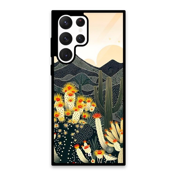 Aesthetic Desert Glass Back Case for Galaxy S22 Ultra 5G