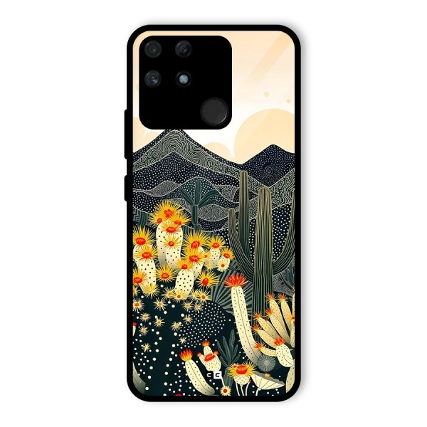 Aesthetic Desert Glass Back Case for Realme Narzo 50A