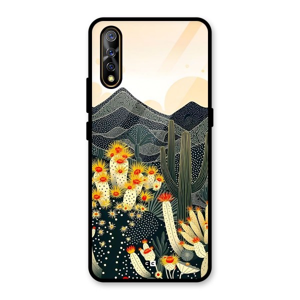 Aesthetic Desert Glass Back Case for Vivo S1