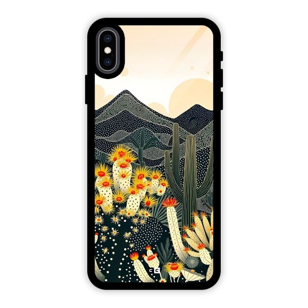 Aesthetic Desert Glass Back Case for iPhone XS Max