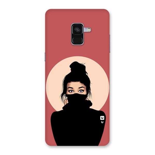 Aesthetic Digital Art Girl Back Case for Galaxy A8 Plus