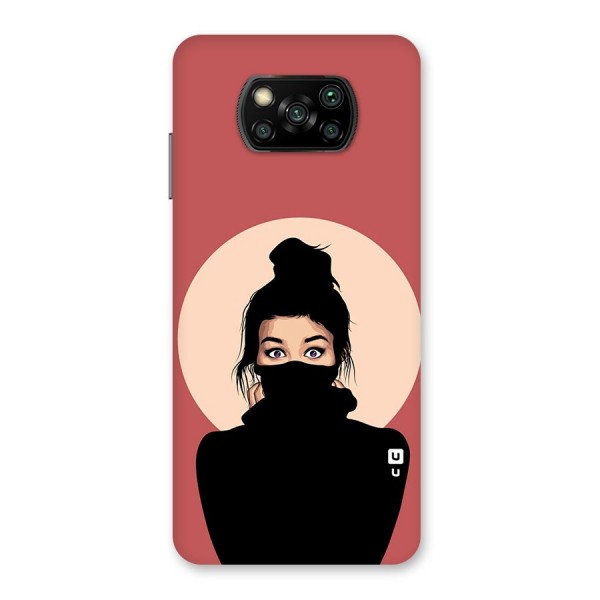 Aesthetic Digital Art Girl Back Case for Poco X3