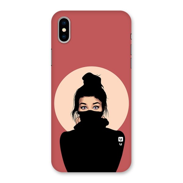 Aesthetic Digital Art Girl Back Case for iPhone X