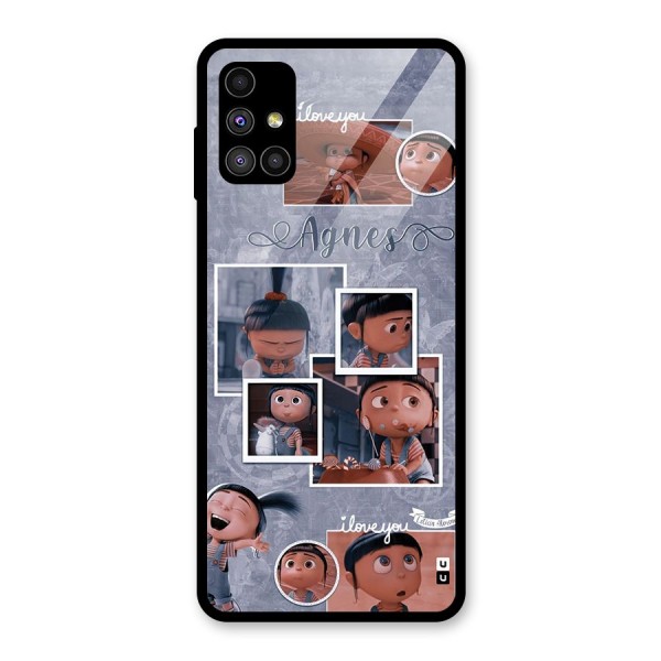 Agnes Glass Back Case for Galaxy M51