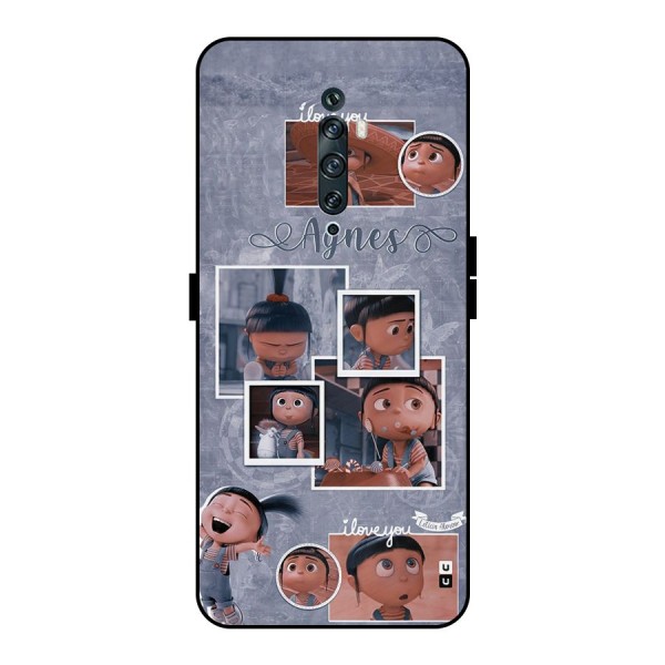 Agnes Metal Back Case for Oppo Reno2 F