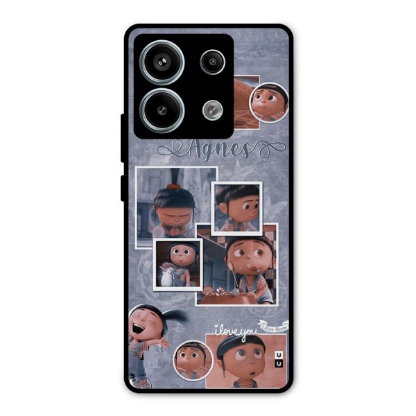 Agnes Metal Back Case for Redmi Note 13 Pro 5G