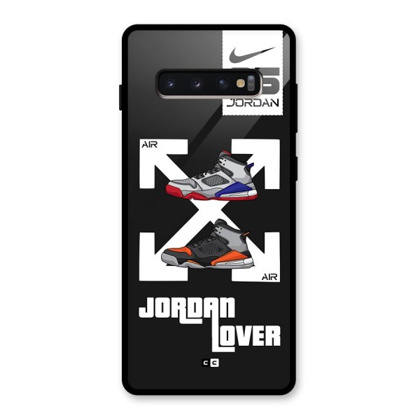 Air Shoe Lover Glass Back Case for Galaxy S10 Plus