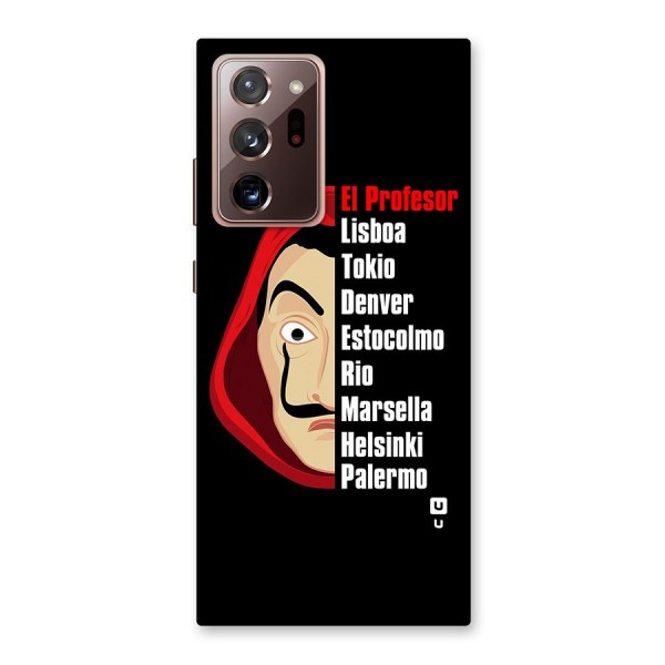 All Members Money Heist Back Case for Galaxy Note 20 Ultra