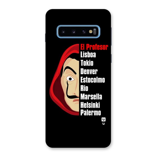 All Members Money Heist Back Case for Galaxy S10