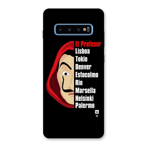 All Members Money Heist Back Case for Galaxy S10 Plus