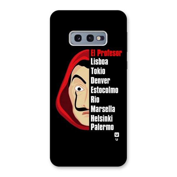 All Members Money Heist Back Case for Galaxy S10e