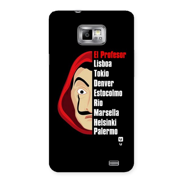 All Members Money Heist Back Case for Galaxy S2