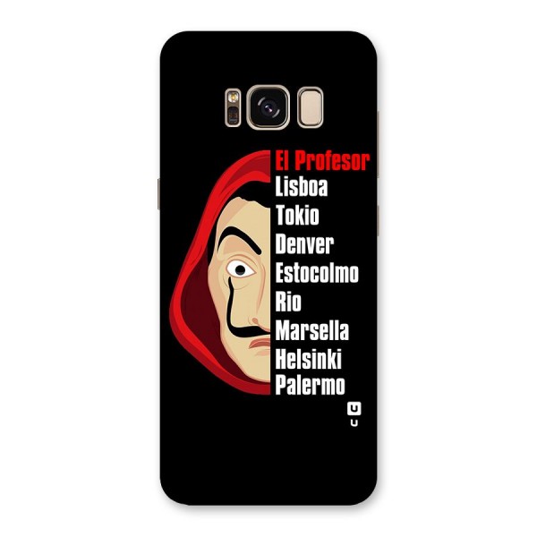 All Members Money Heist Back Case for Galaxy S8