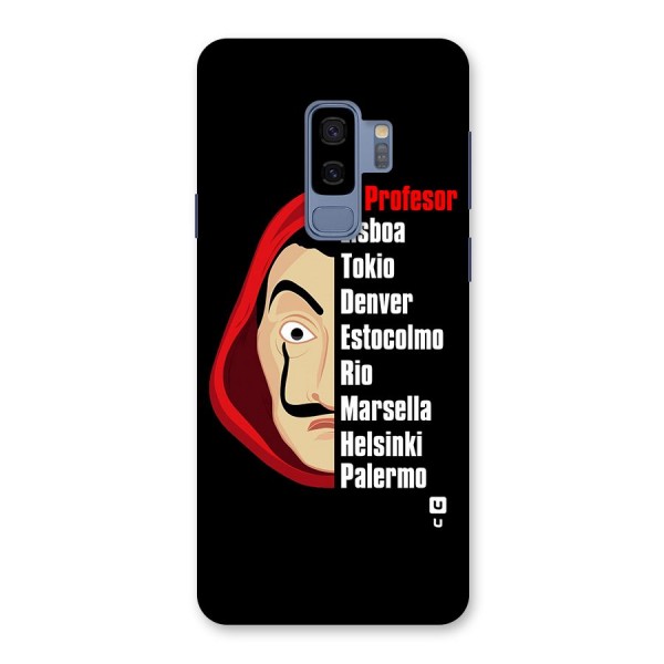 All Members Money Heist Back Case for Galaxy S9 Plus