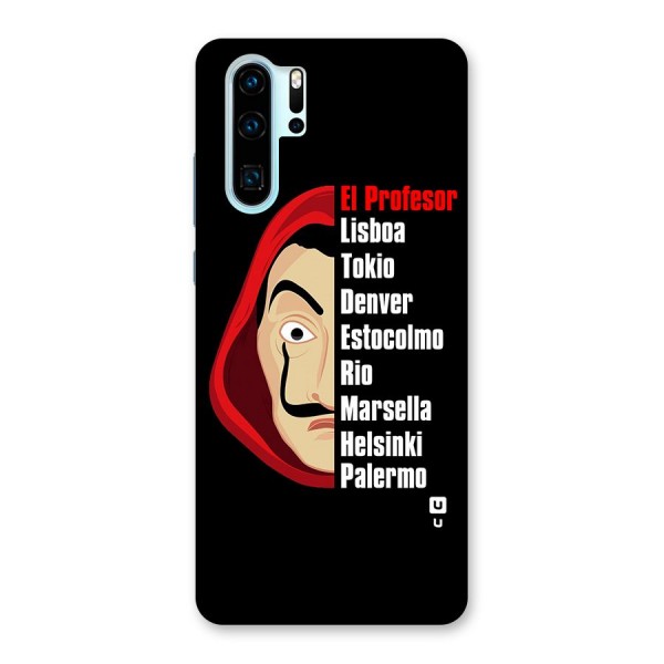 All Members Money Heist Back Case for Huawei P30 Pro