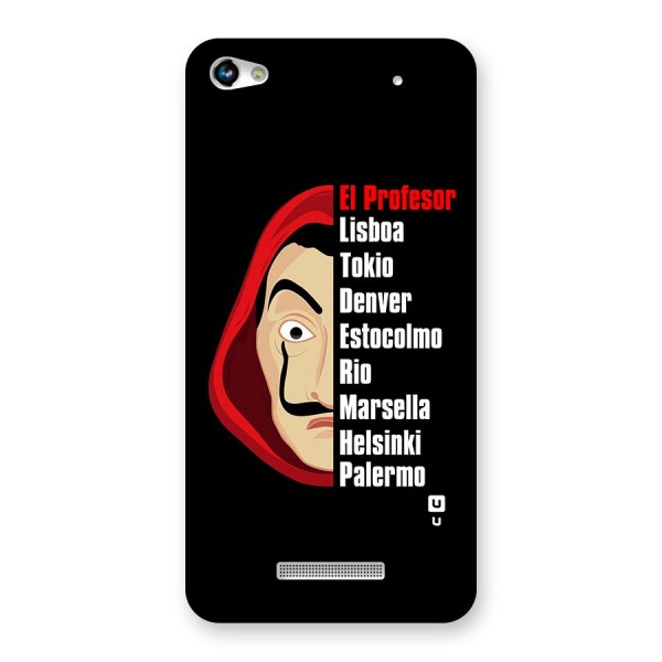All Members Money Heist Back Case for Micromax Hue 2
