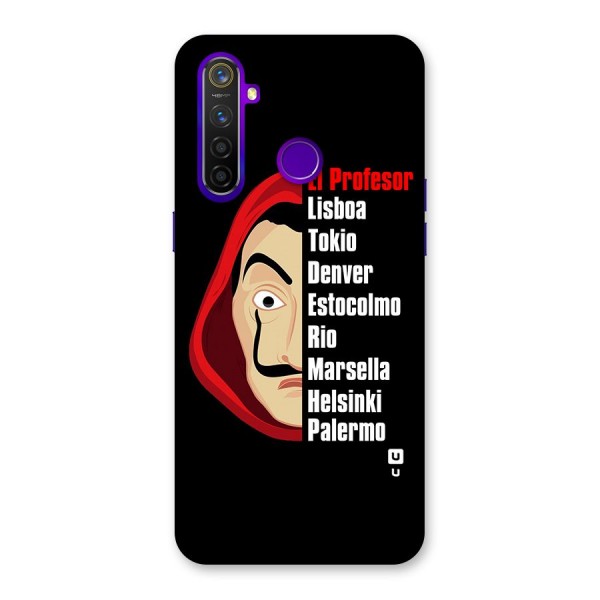 All Members Money Heist Back Case for Realme 5 Pro
