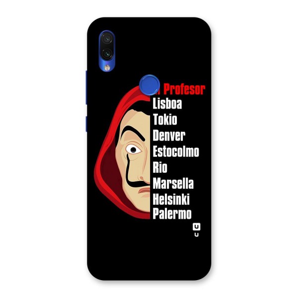All Members Money Heist Back Case for Redmi Note 7S