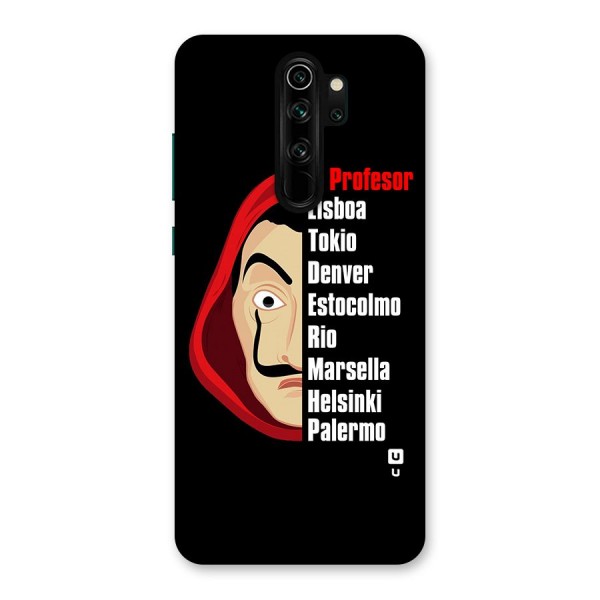 All Members Money Heist Back Case for Redmi Note 8 Pro