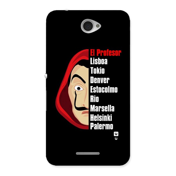 All Members Money Heist Back Case for Sony Xperia E4