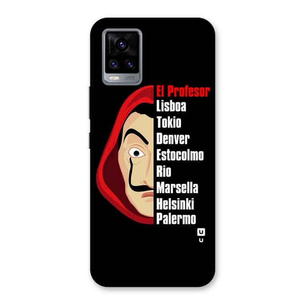 All Members Money Heist Back Case for Vivo V20