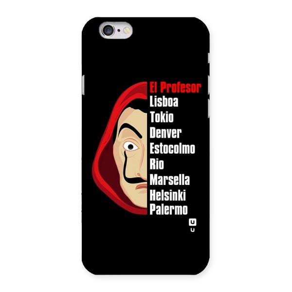 All Members Money Heist Back Case for iPhone 6 6S