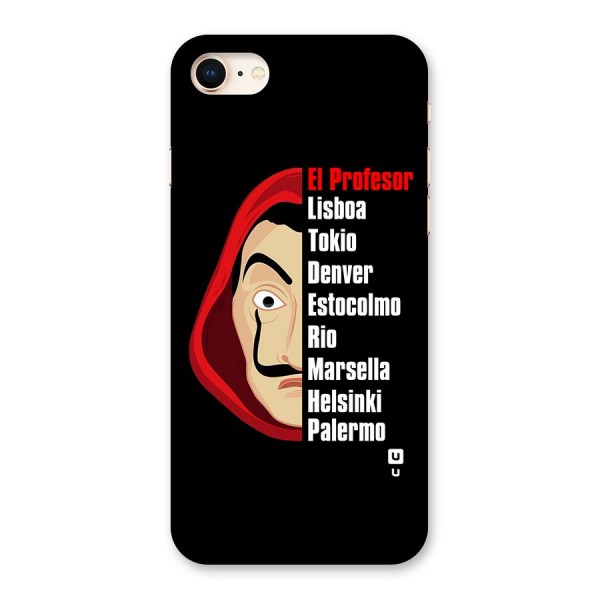 All Members Money Heist Back Case for iPhone 8
