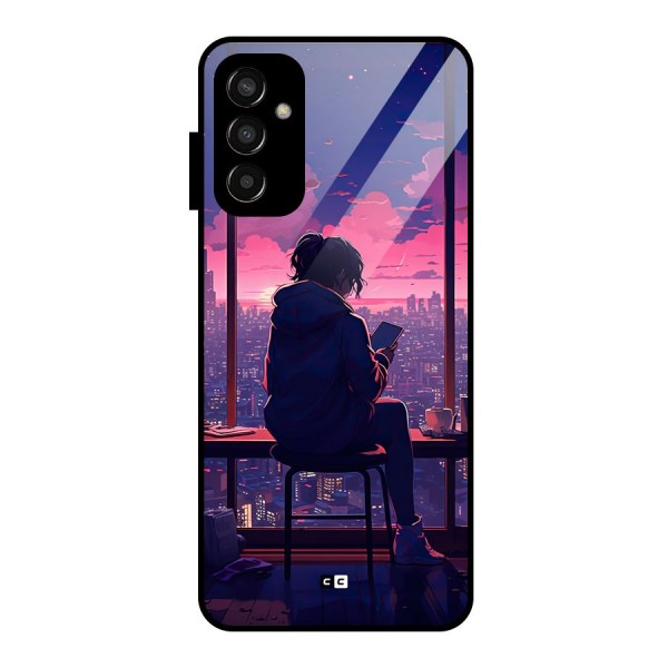 Alone Anime Glass Back Case for Galaxy F13