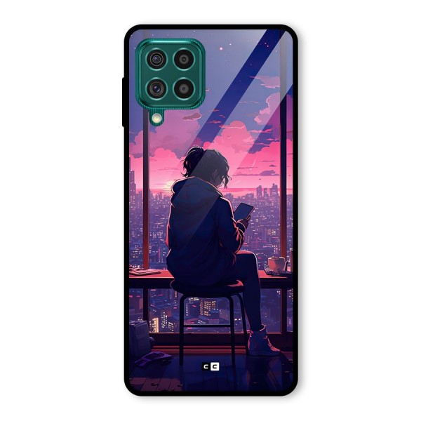 Alone Anime Glass Back Case for Galaxy F62