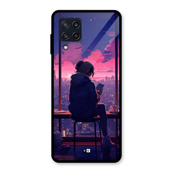 Alone Anime Glass Back Case for Galaxy M32