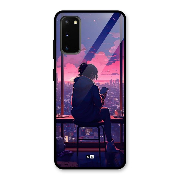 Alone Anime Glass Back Case for Galaxy S20