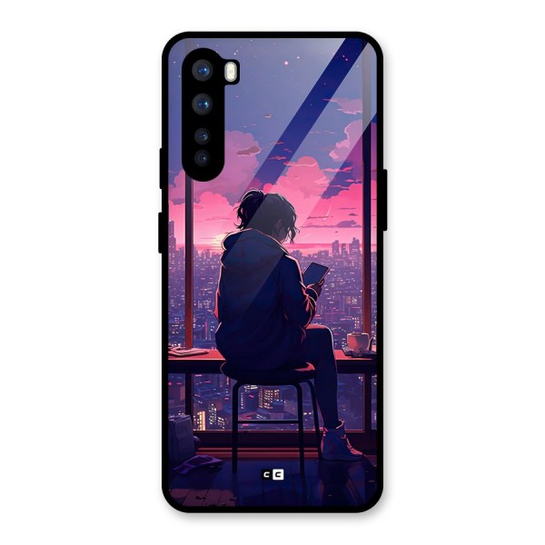 Alone Anime Glass Back Case for OnePlus Nord