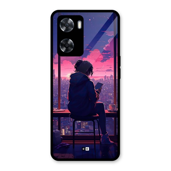 Alone Anime Glass Back Case for Oppo A57 2022