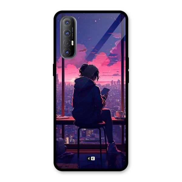 Alone Anime Glass Back Case for Oppo Reno3 Pro