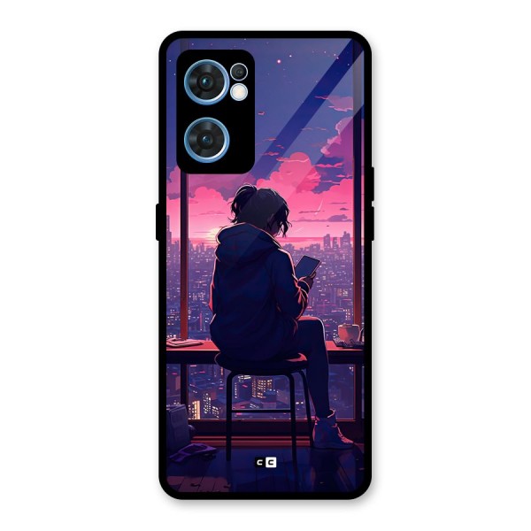 Alone Anime Glass Back Case for Oppo Reno7 5G