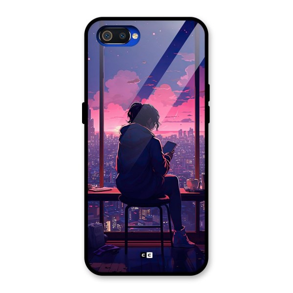 Alone Anime Glass Back Case for Realme C2