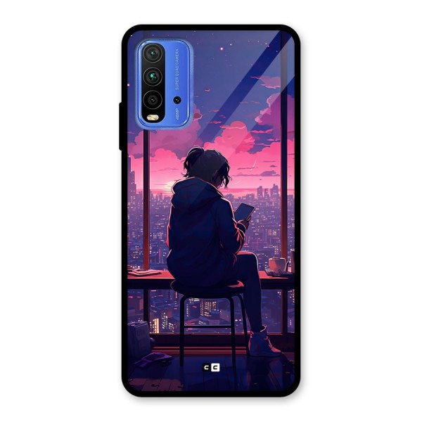 Alone Anime Glass Back Case for Redmi 9 Power
