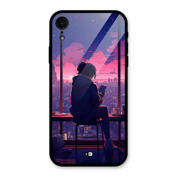 Alone Anime Glass Back Case for iPhone XR