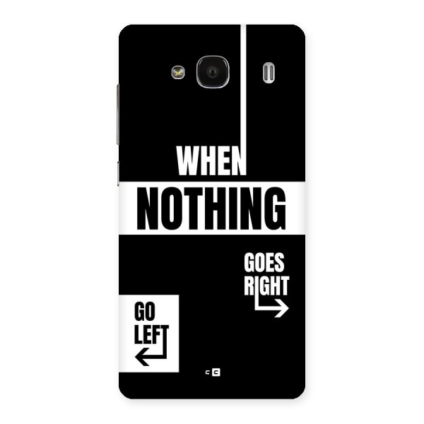 Alternate Plan Back Case for Redmi 2s