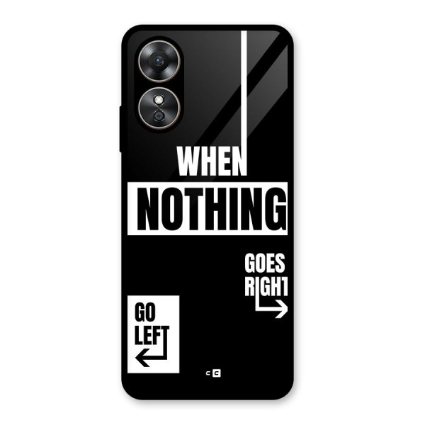 Alternate Plan Glass Back Case for Oppo A17
