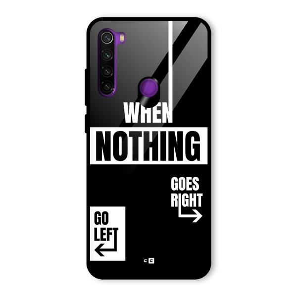 Alternate Plan Glass Back Case for Redmi Note 8
