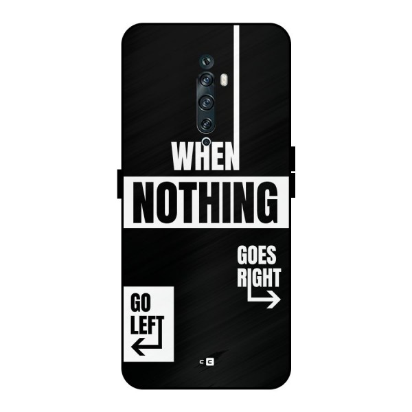 Alternate Plan Metal Back Case for Oppo Reno2 F