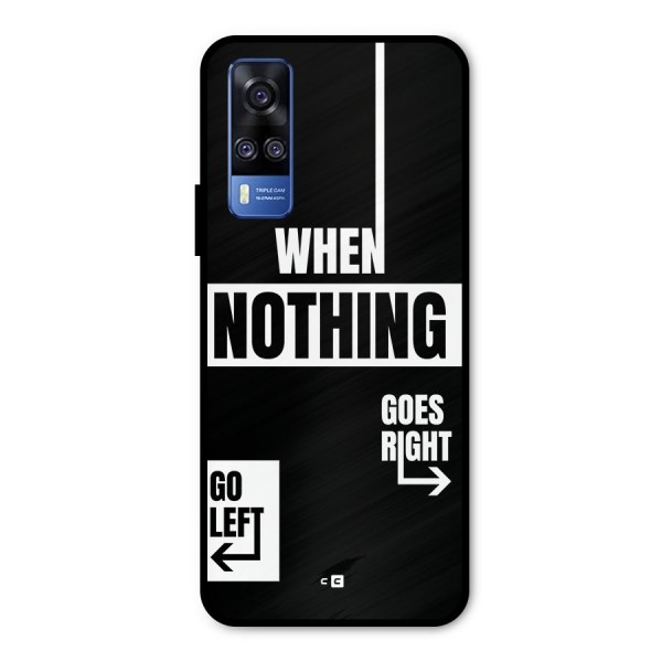Alternate Plan Metal Back Case for Vivo Y31