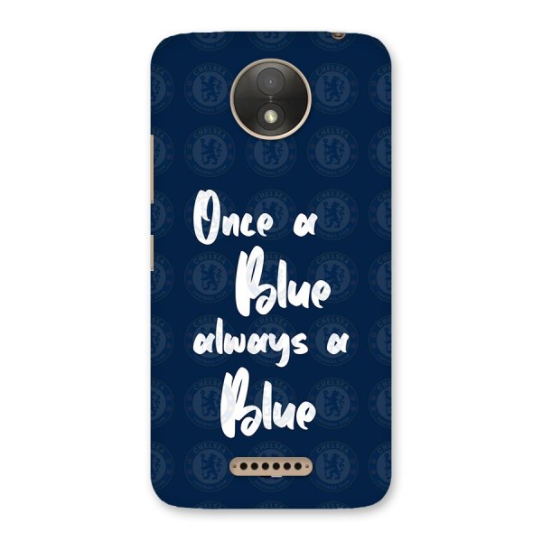 Always A Blue Back Case for Moto C Plus