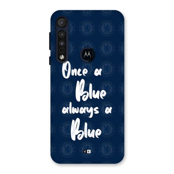 Always A Blue Back Case for Motorola One Macro