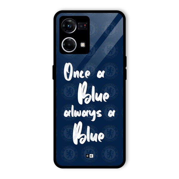 Always A Blue Glass Back Case for Oppo F21s Pro 4G