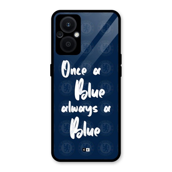 Always A Blue Glass Back Case for Oppo F21s Pro 5G