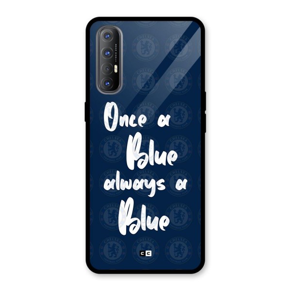 Always A Blue Glass Back Case for Oppo Reno3 Pro