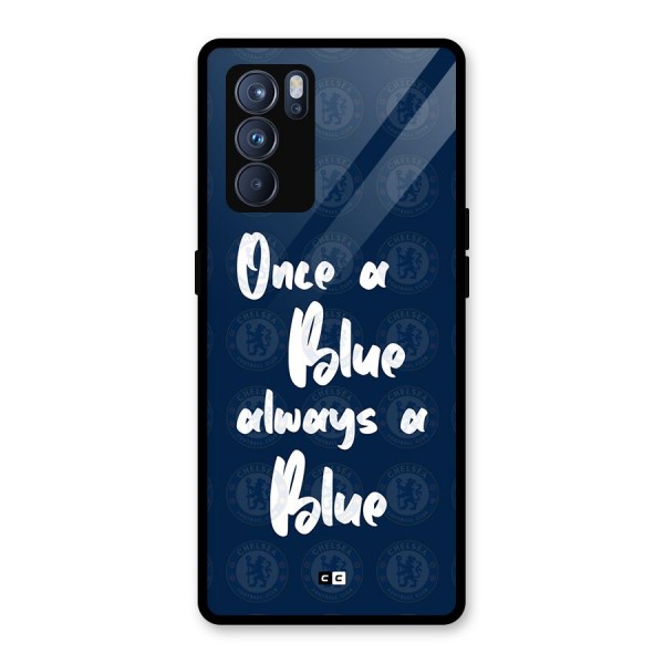 Always A Blue Glass Back Case for Oppo Reno6 Pro 5G