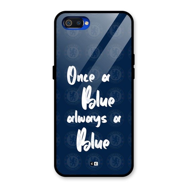 Always A Blue Glass Back Case for Realme C2